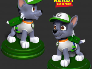Rocky - Paw Patrol Fanart 3D Print Model