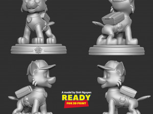 Rocky - Paw Patrol Fanart 3D Print Model