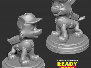 Rocky - Paw Patrol Fanart 3D Print Model