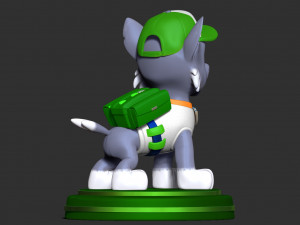 Rocky - Paw Patrol Fanart 3D Print Model