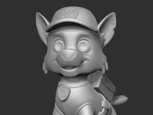 Rocky - Paw Patrol Fanart 3D Print Model