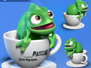 Pascal in cup 3D Print Model