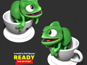 Pascal in cup 3D Print Model