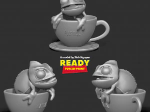 Pascal in cup 3D Print Model
