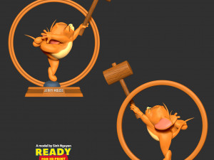 Jerry Mouse 3Dプリントモデル