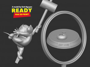 Jerry Mouse 3Dプリントモデル