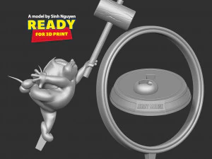 Jerry Mouse 3D Print Model