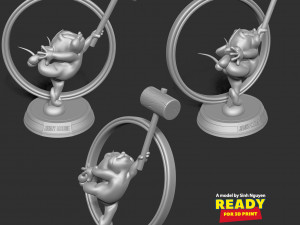 Jerry Mouse 3Dプリントモデル