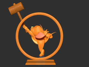 Jerry Mouse 3Dプリントモデル