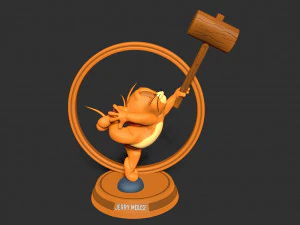 Jerry Mouse 3D Print Model
