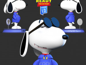 Cool Snoopy Dog Modelo de impresión 3D