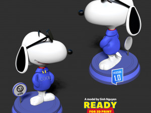 Cool Snoopy Dog Modelo de impresión 3D