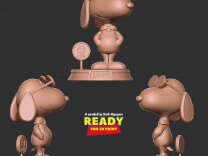 Cool Snoopy Dog Modelo de impresión 3D