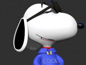 Cool Snoopy Dog Modelo de impresión 3D