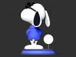 Cool Snoopy Dog 3D Print Model