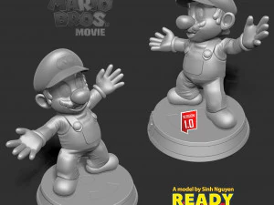 The Super Mario Bros Movie Fanart 3D Print Model