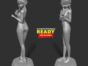 Fille de thé au lait Modèles 3D en vedette