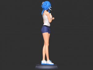 Milk tea girl 3D Print Model