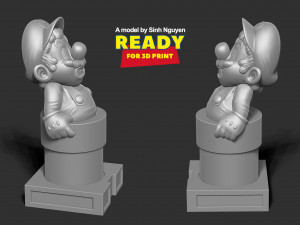 Mario is stuck in a pipe 3D Print Model