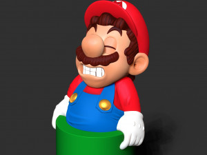Mario is stuck in a pipe 3D Print Model