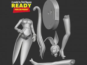 Jade Bunny 3D Print Model
