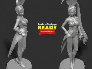 Jade Bunny 3D Print Model