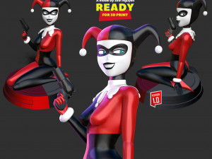 Classic Harley Quinn Fanart 3D Print Model
