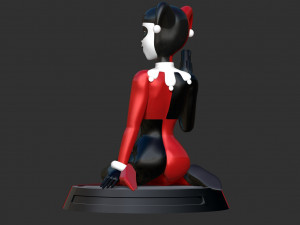 Classic Harley Quinn Fanart 3D Print Model