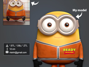 Bob the Minion 3D Print Model