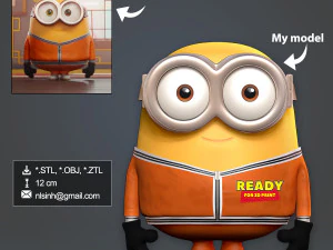 Bob the Minion 3D Print Model