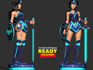 Wonder Woman - MultiVersus Fanart Model do druku 3D