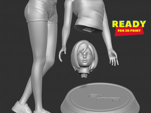 Innocent girl 3D Print Model