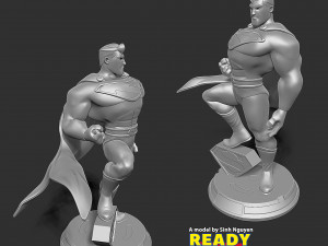 Superman Stylized 3D Print Model