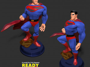 Superman Stylized 3D Print Model