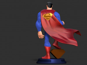 Superman Stylized 3D Print Model