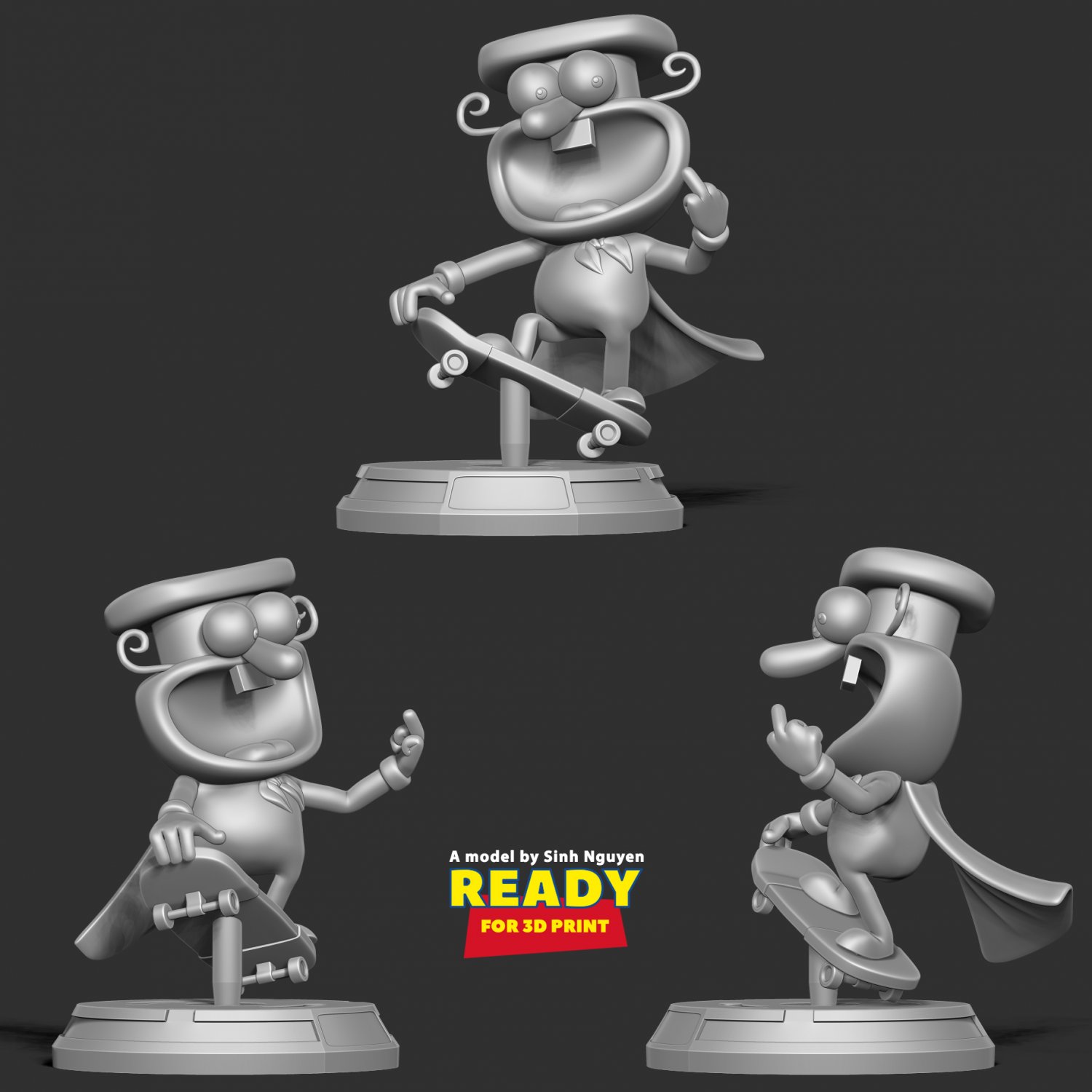 The Noise - Pizza Tower Fanart Free 3D Print Model in Monsters