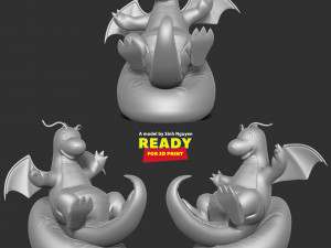 Dragonite - Pokemon Fanart 3D Принт Модель
