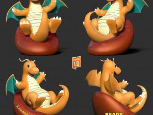 Dragonite - Pokemon Fanart 3D Принт Модель