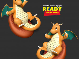 Dragonite - Pokemon Fanart 3D Принт Модель