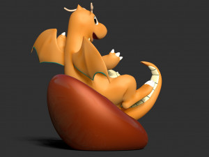 Dragonite - Pokemon Fanart 3D Принт Модель