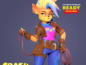 Tawna &ndash; fanart Crasha Bandicoota Model do druku 3D