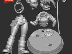 Tawna - Crash Bandicoot Fanart 3Dプリントモデル