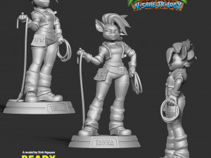Tawna - Crash Bandicoot Fanart 3Dプリントモデル