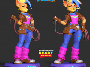 Tawna - Crash Bandicoot Fanart 3Dプリントモデル