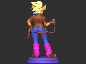 Tawna - Crash Bandicoot Fanart 3Dプリントモデル