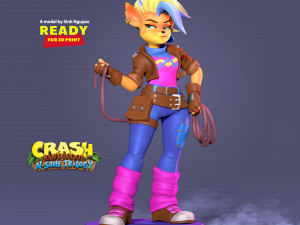 Tawna - Crash Bandicoot Fanart 3Dプリントモデル