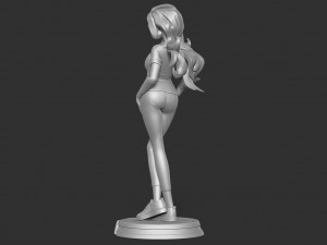 Girl with glasses 3D Baskı Modeli