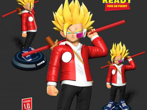 Teen Wukong Gohan - Dragon Ball Fanart 3D Print Model