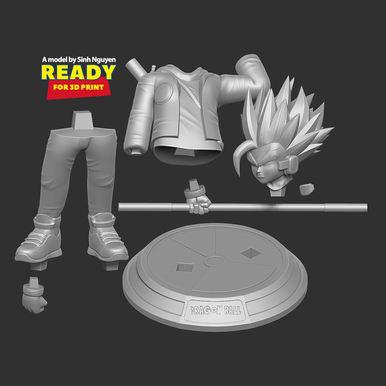 Son Goten - Dragon Ball Fanart 3D Print Model