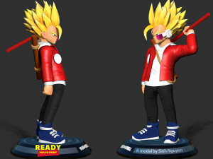 Teen Wukong Gohan - Dragon Ball Fanart 3D Print Model